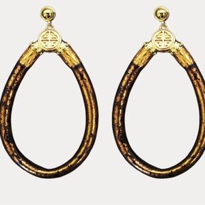 BUDHAGIRL new Koi Leopard all weather earrings.